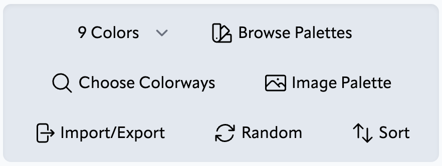 Colors Toolbar